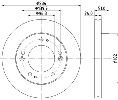 HELLA PAGID Jarrulevy 8DD 355 107-381